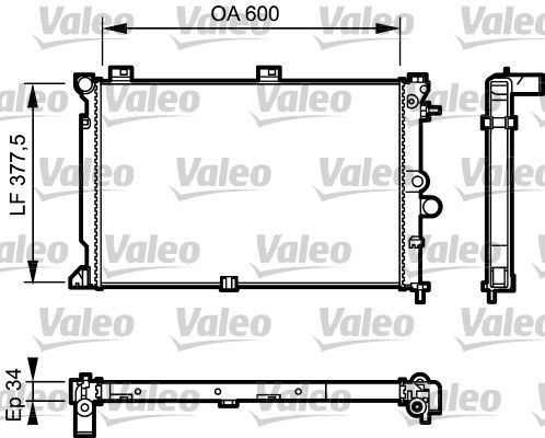 Obrázok Chladič motora VALEO  731170