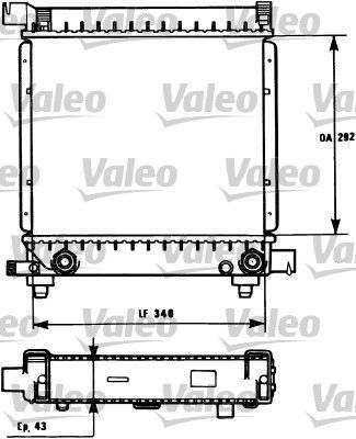 Obrázok Chladič motora VALEO  731171