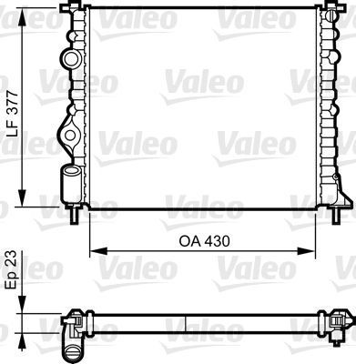 Obrázok Chladič motora VALEO  731378