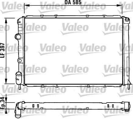 Obrázok Chladič motora VALEO  731380