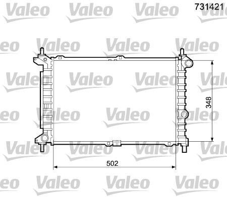 Obrázok Chladič motora VALEO  731421