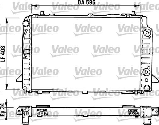 Obrázok Chladič motora VALEO  731430