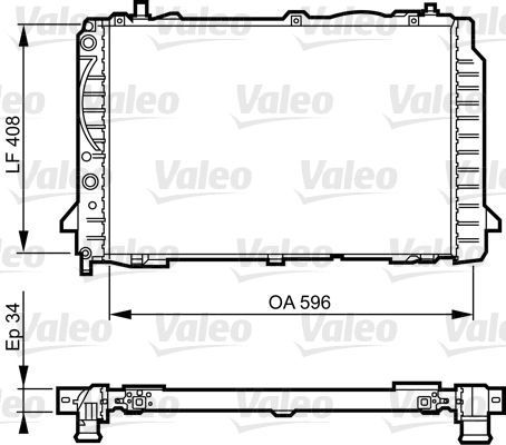 Obrázok Chladič motora VALEO  731503