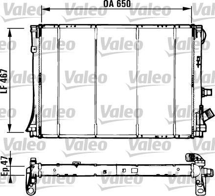 Obrázok Chladič motora VALEO  731529