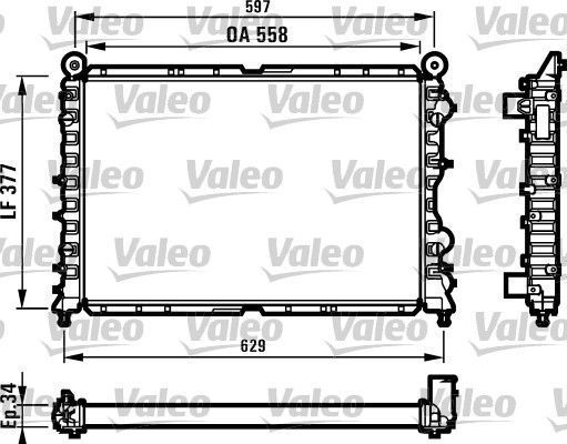 Obrázok Chladič motora VALEO  731561