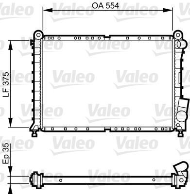 Obrázok Chladič motora VALEO  731593