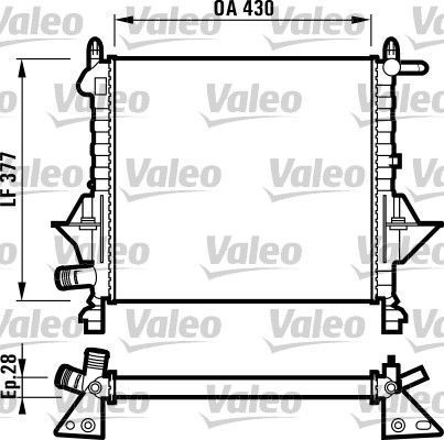 Obrázok Chladič motora VALEO  732051