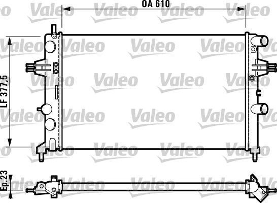 Obrázok Chladič motora VALEO  732551