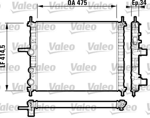 Obrázok Chladič motora VALEO  732557