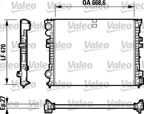 Obrázok Chladič motora VALEO  732692