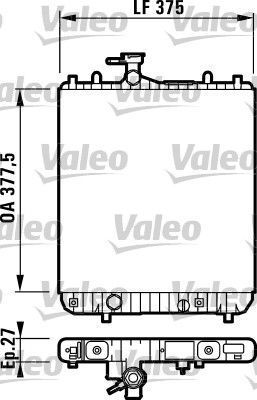Obrázok Chladič motora VALEO  732694
