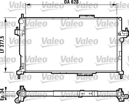 Obrázok Chladič motora VALEO  732824
