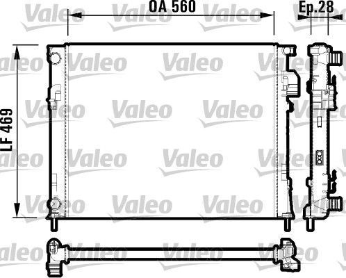 Obrázok Chladič motora VALEO  732846