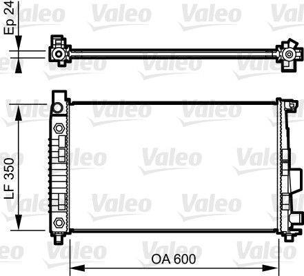 Obrázok Chladič motora VALEO  732897