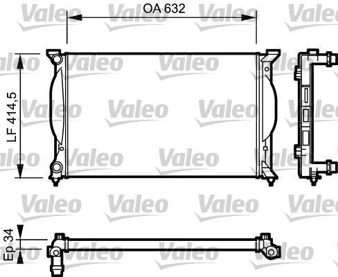 Obrázok Chladič motora VALEO  732963