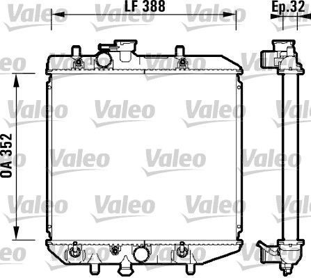Obrázok Chladič motora VALEO  734104