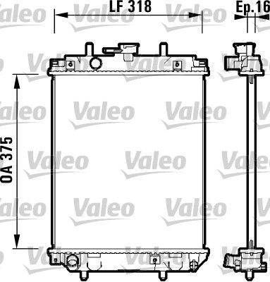 Obrázok Chladič motora VALEO  734105