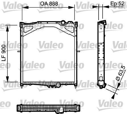 Obrázok Chladič motora VALEO NEW ORIGINAL PART 734300