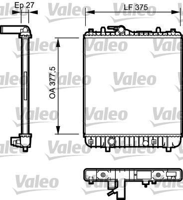 Obrázok Chladič motora VALEO  734330