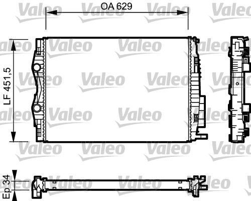 Obrázok Chladič motora VALEO  734438