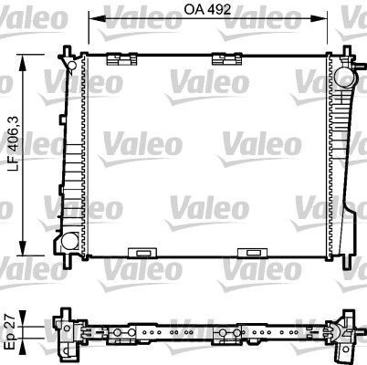 Obrázok Chladič motora VALEO  734461