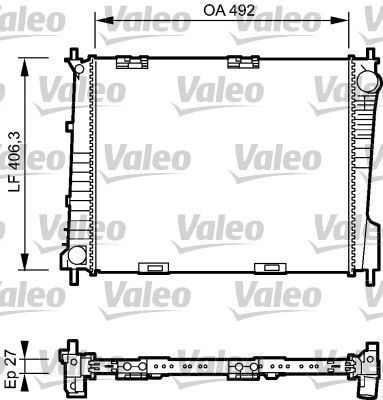 Obrázok Chladič motora VALEO  734462