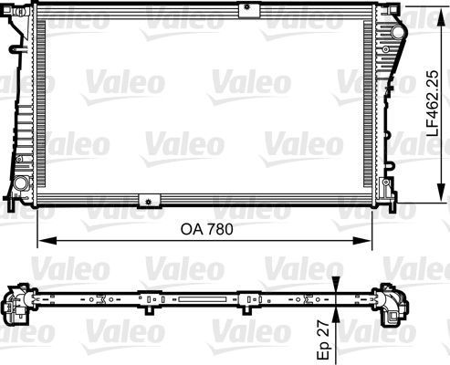 Obrázok Chladič motora VALEO  734931