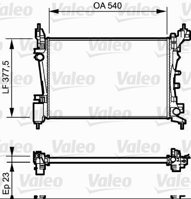 Obrázok Chladič motora VALEO  735042