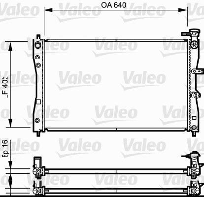 Obrázok Chladič motora VALEO  735055