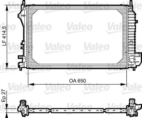 Obrázok Chladič motora VALEO  735083