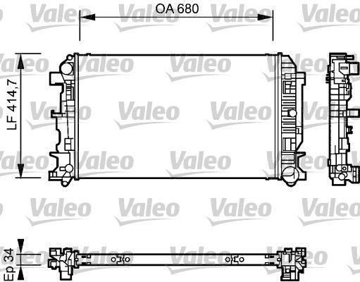 Obrázok Chladič motora VALEO  735084