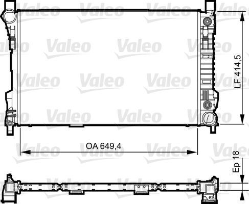 Obrázok Chladič motora VALEO  735144