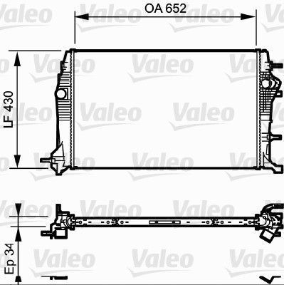 Obrázok Chladič motora VALEO  735181