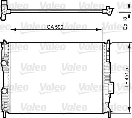 Obrázok Chladič motora VALEO  735281