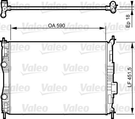 Obrázok Chladič motora VALEO  735283