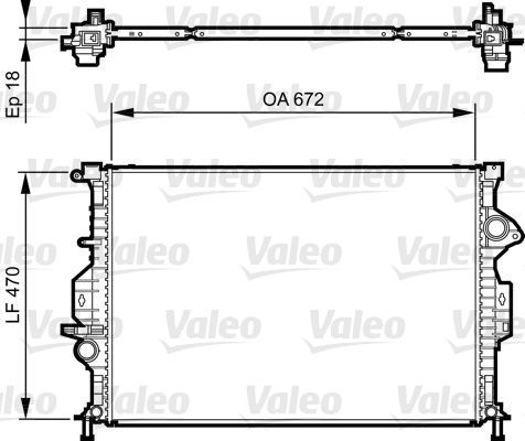 Obrázok Chladič motora VALEO  735373