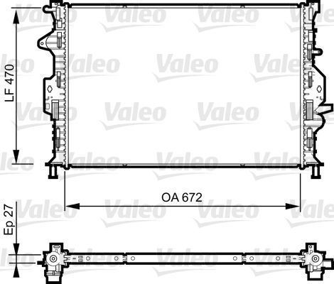 Obrázok Chladič motora VALEO  735374