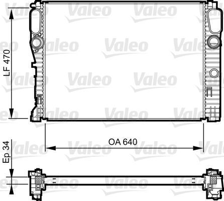 Obrázok Chladič motora VALEO  735382