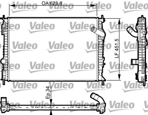 Obrázok Chladič motora VALEO  735461
