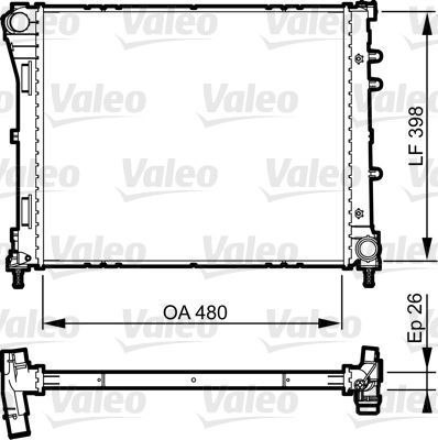 Obrázok Chladič motora VALEO  735498