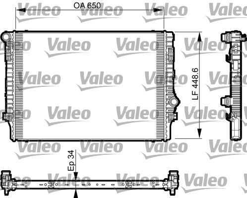Obrázok Chladič motora VALEO  735548