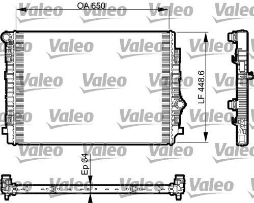 Obrázok Chladič motora VALEO  735549
