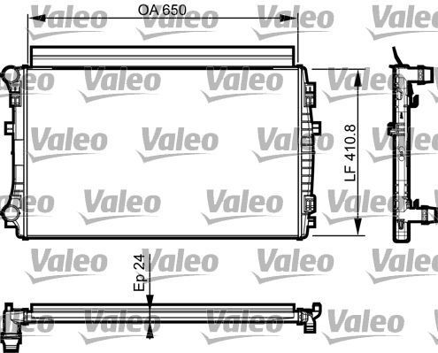 Obrázok Chladič motora VALEO  735558