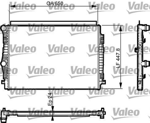 Obrázok Chladič motora VALEO  735559