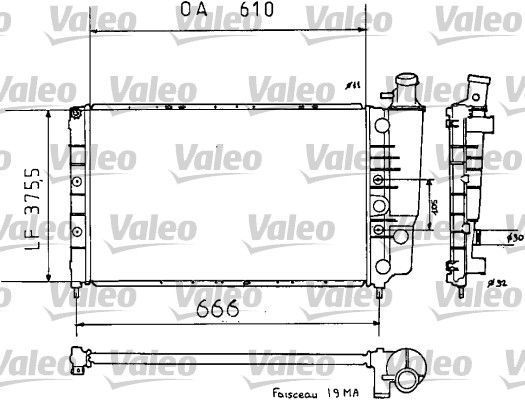 Obrázok Chladič motora VALEO  810938
