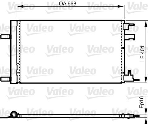Obrázok Kondenzátor klimatizácie VALEO  814202