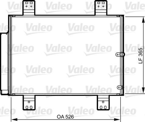 Obrázok Kondenzátor klimatizácie VALEO  814206