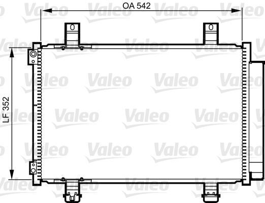 Obrázok Kondenzátor klimatizácie VALEO  814219