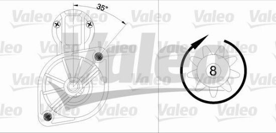 Obrázok żtartér VALEO  RE-GEN REMANUFACTURED 455561