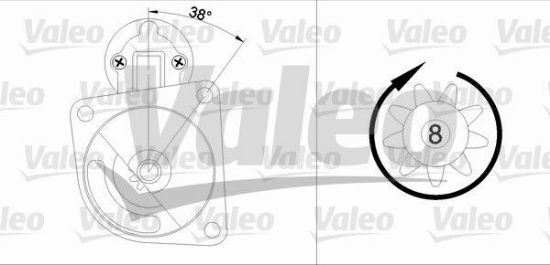 Obrázok żtartér VALEO  RE-GEN REMANUFACTURED 455606